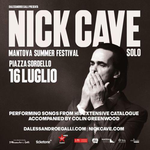 Il 16 luglio in piazza Sordello il concerto di Nick Cave, con il suo show solista