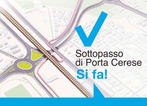 Sottopasso di Porta Cerese, dal 19 maggio partono i lavori ai sottoservizi