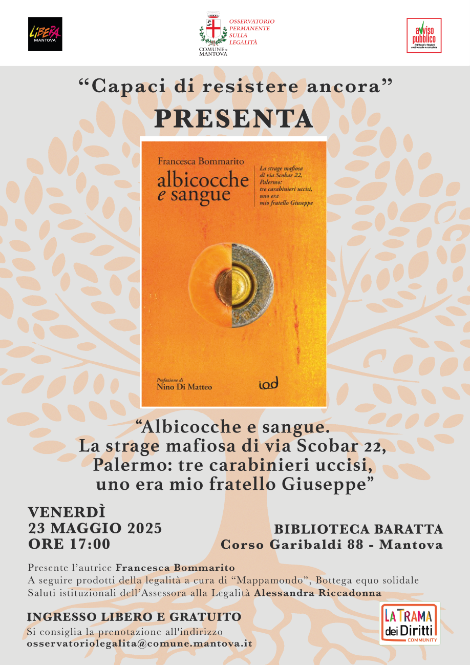 Presentazione "Albicocche e Sangue" - rassegna "Capaci di Resistere Ancora" 2025